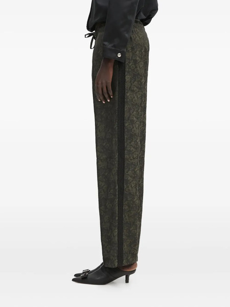 Wales Bonner Floral-print Trousers - Green 