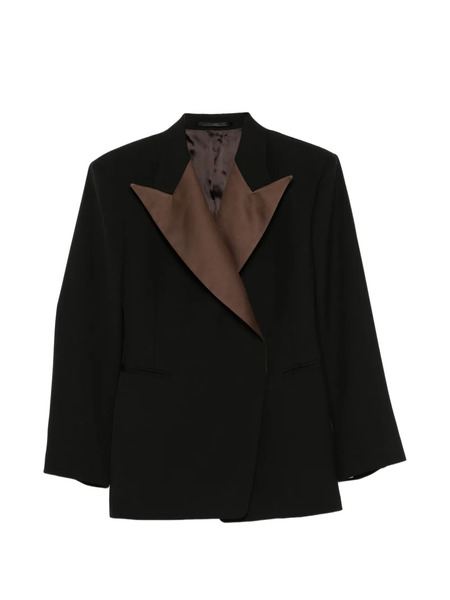  Wales Bonner Long-sleeve Buttoned Blazer - Black 