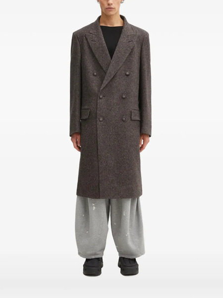  Wales Bonner Mayfair Double-breasted Coat - Brown 