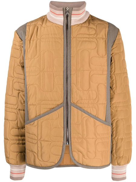  Wales Bonner Multi-panel Padded Jacket - Brown 