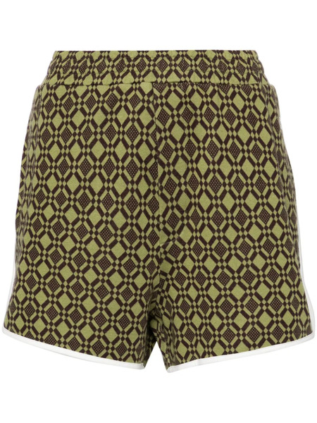  Wales Bonner Selassie Jacquard Shorts - Green 