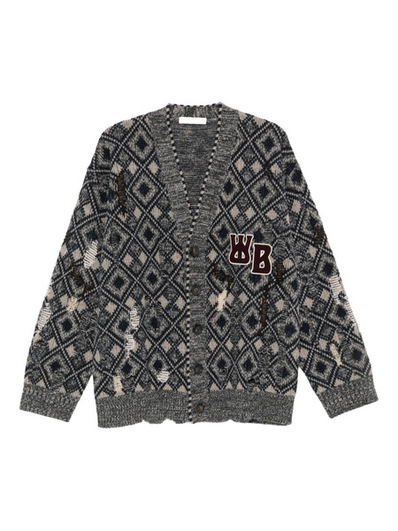  Wales Bonner Sibling Cardigan - Grey 