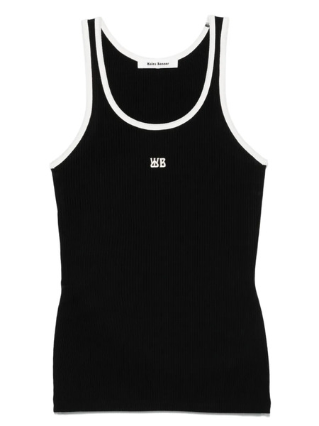  Wales Bonner Sonic Tank Top - Black 