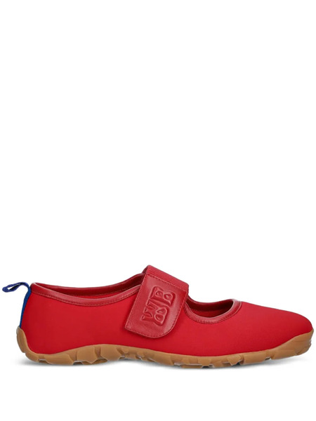  Wales Bonner Strap-logo Ballet Flats - Red 