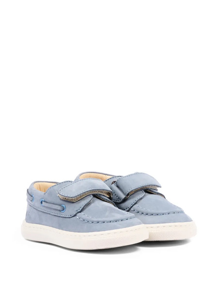  Walkey Touch Strap Leather Moccasins - Blue 