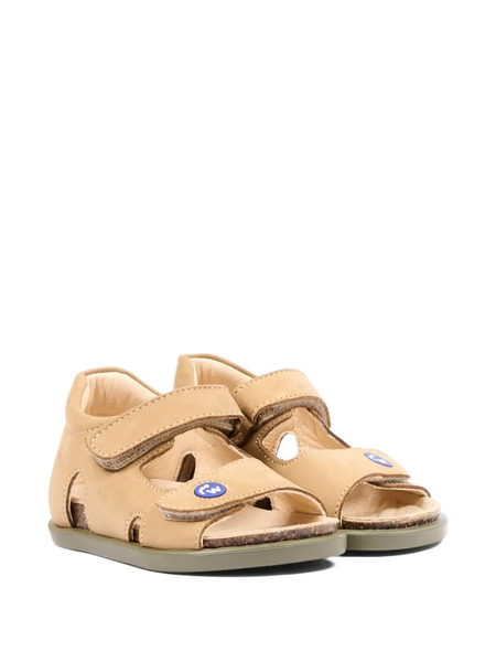  Walkey Touch-strap Leather Sandals - Neutrals 