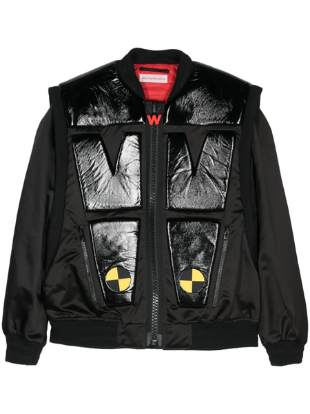  Walter Van Beirendonck Crash Padded Bomber Jacket - Black 