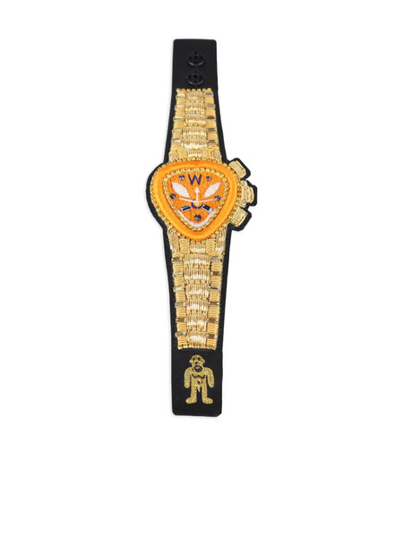  Walter Van Beirendonck Embroidered Bracelet - Yellow 