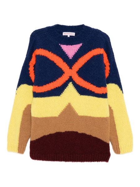  Walter Van Beirendonck Face Jumper - Blue 