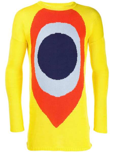  Walter Van Beirendonck Pre-owned 1994/95's Les Peintures L'espace L'art Block Colour Jumper - Yellow 