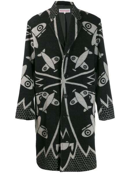  Walter Van Beirendonck Pre-owned 2005/06's Weird Midi Coat - Black 