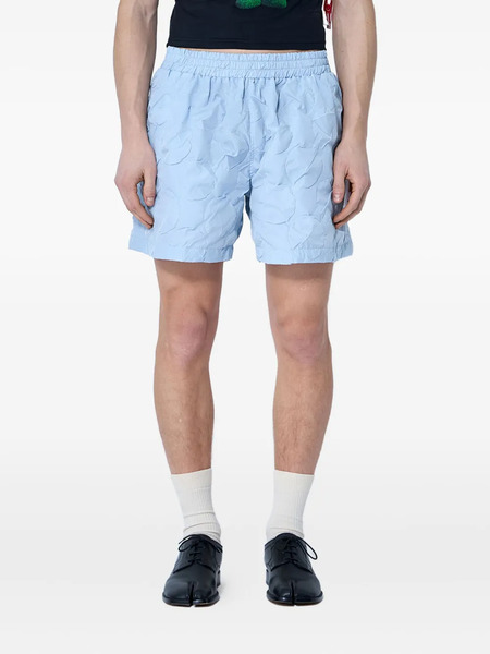  Walter Van Beirendonck Quilted Shorts - Blue 