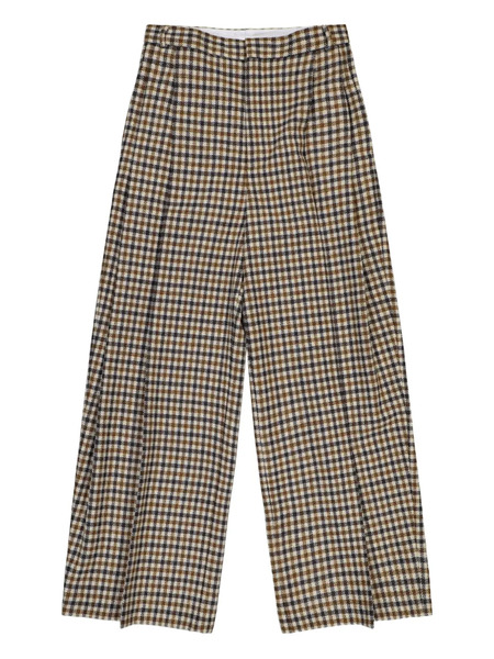  Walter Van Beirendonck Sun Checked Trousers - Brown 
