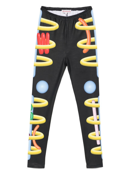  Walter Van Beirendonck Void Clown Bike Leggings - Black 