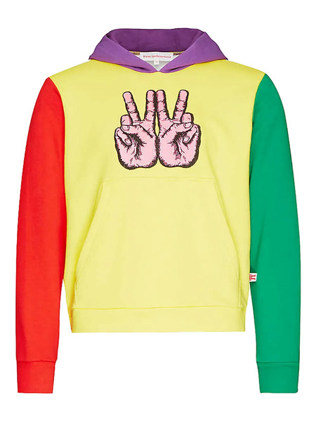  Walter Van Beirendonck W-peace Hoodie - Yellow 