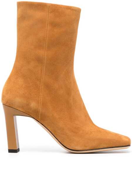  Wandler Isa Sleepy 85mm Suede Boots - Brown 