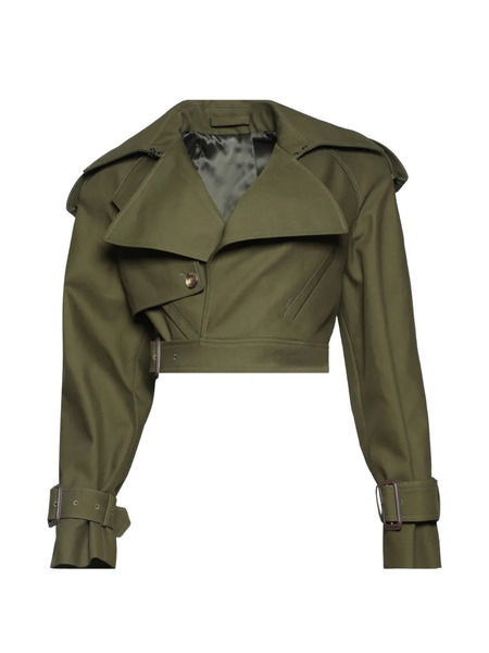  Wardrobe.nyc Belted Trench - Green 