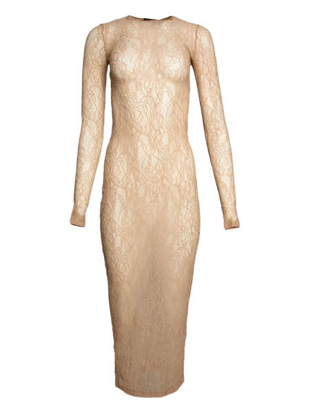  Wardrobe.nyc Long-sleeve Midi Dress - Neutrals 