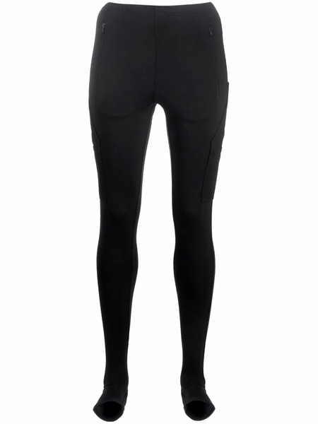  Wardrobe.nyc Multi-pocket Slip-on Leggings - Black 