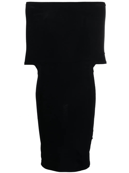  Wardrobe.nyc Off Shoulder Bodycon Minidress - Black 