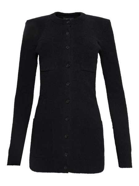  Wardrobe.nyc Padded-shoulder Button-up Cardigan - Black 