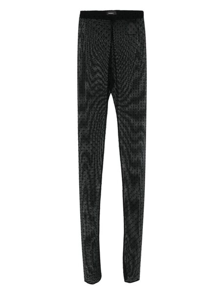  Wardrobe.nyc Polka Dot Tights - Black 