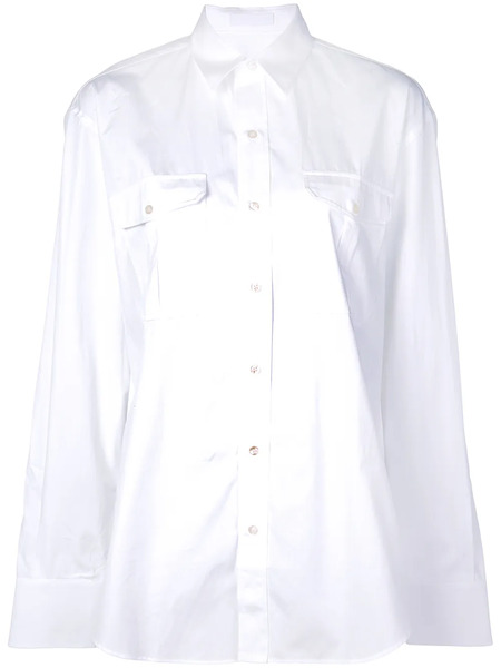  Wardrobe.nyc Release 03 Tailored Poplin Shirt - White 