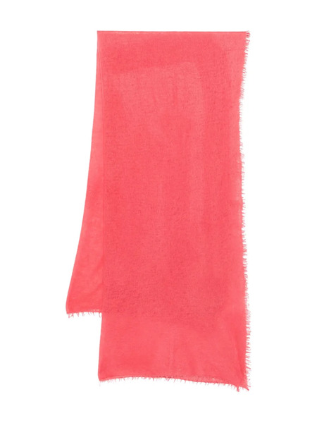  Warm-me Frayed-edge Cashmere Scarf - Pink 