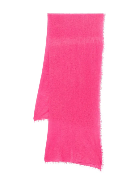  Warm-me Frayed-edge Cashmere Scarf - Pink 