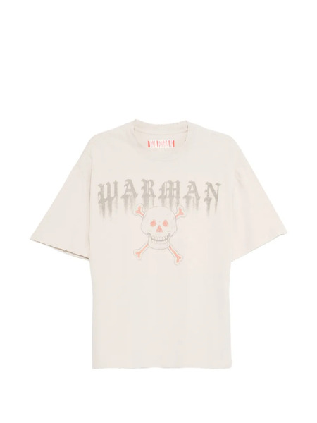  Warman Skull-print T-shirt - Neutrals 