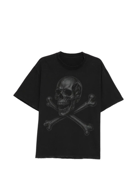  Warman Skull Printed T-shirt - Black 
