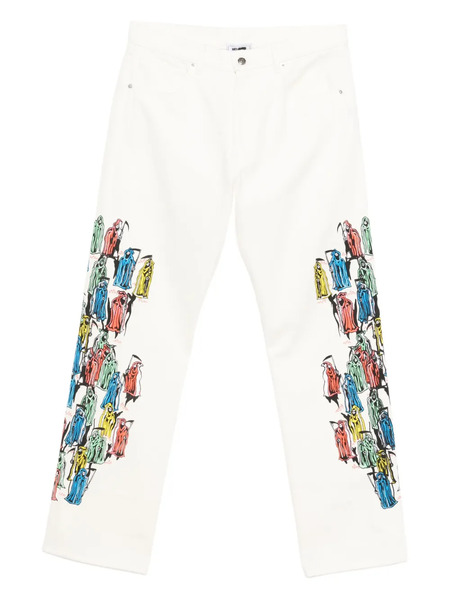  Warren Lotas Graphic-print Jeans - Neutrals 
