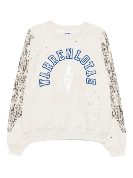  Warren Lotas Logo-embroidered Sweatshirt - Neutrals 