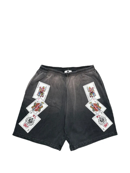  Warren Lotas Playing Cards Track Shorts - Grey 