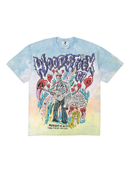  Warren Lotas Woodstuck Tie-dye T-shirt - Multicolour 