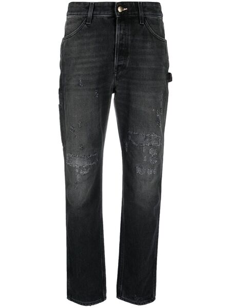  Washington Dee Cee Farmer Distressed-effect Jeans - Black 