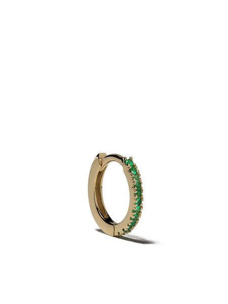  We By Whitebird 18kt Gold Emerald Margot Medium Single Hoop Earring 