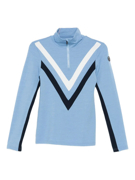  We Norwegians Voss Chevron Zip-up Top - Blue 
