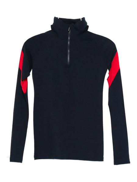  We Norwegians Zermatt Zip-up High-neck Top - Blue 