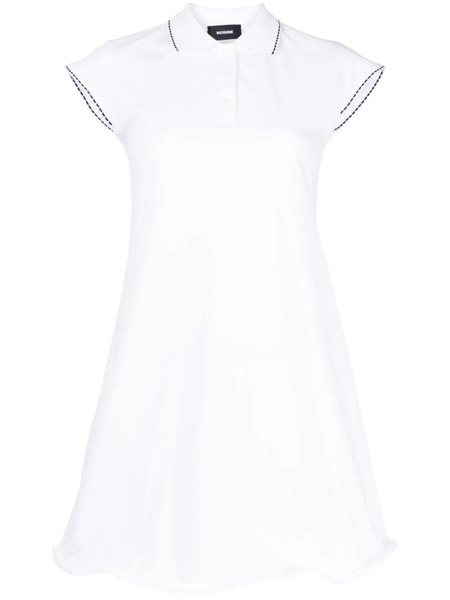  We11done Contrast-stitching Shirt Dress - White 