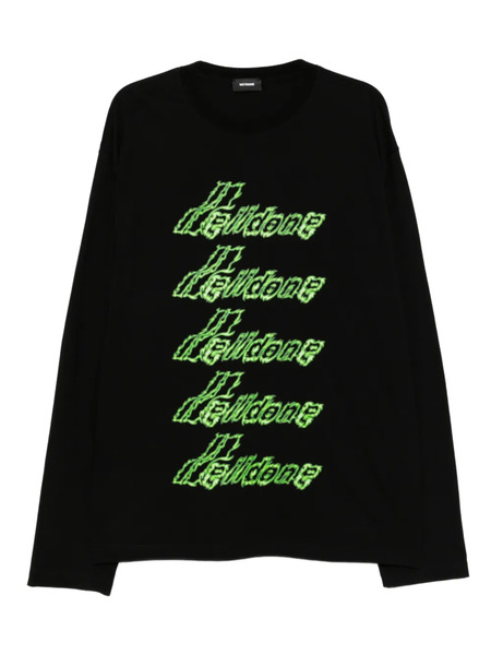  We11done Cotton Graphic T-shirt - Black 