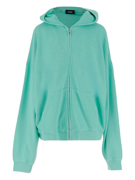  We11done Cotton Zip-up Hoodie - Blue 