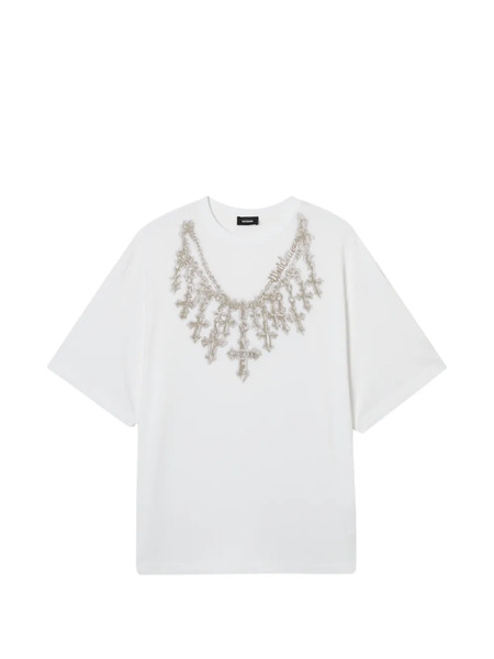  We11done Embellished T-shirt - White 