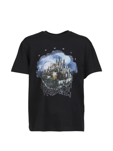  We11done Graphic-print T-shirt - Black 