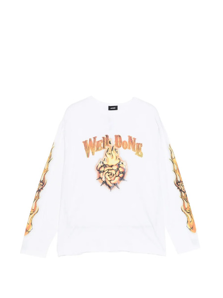  We11done Graphic-print T-shirt - White 