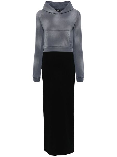  We11done Layered Hoodie Dress - Grey 