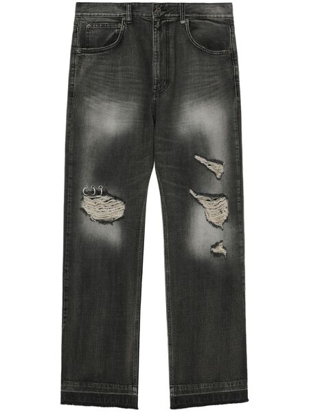  We11done Logo-patch Jeans - Black 
