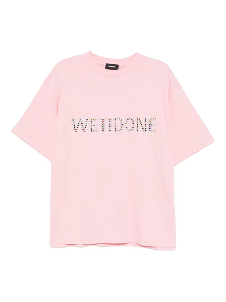  We11done Logo-print T-shirt - Pink 