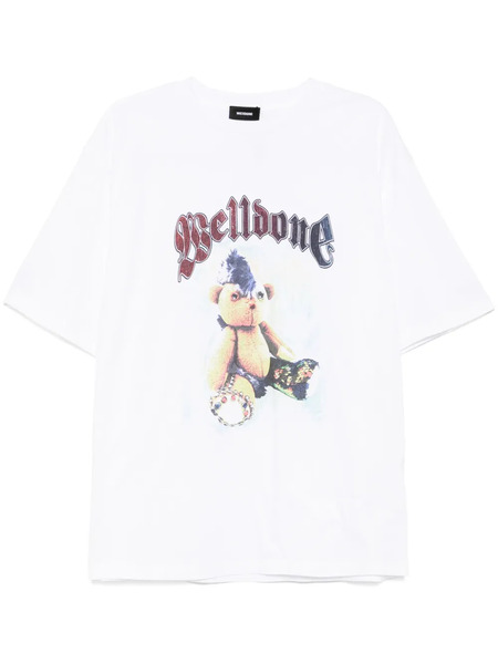  We11done Logo Print T-shirt - White 