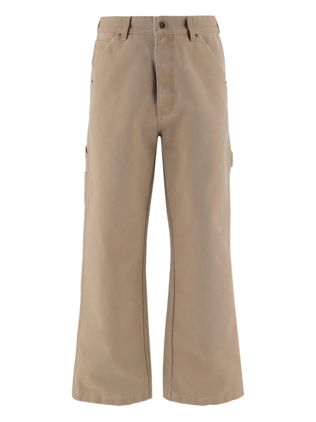  We11done Multi-pocket Logo Trousers - Neutrals 